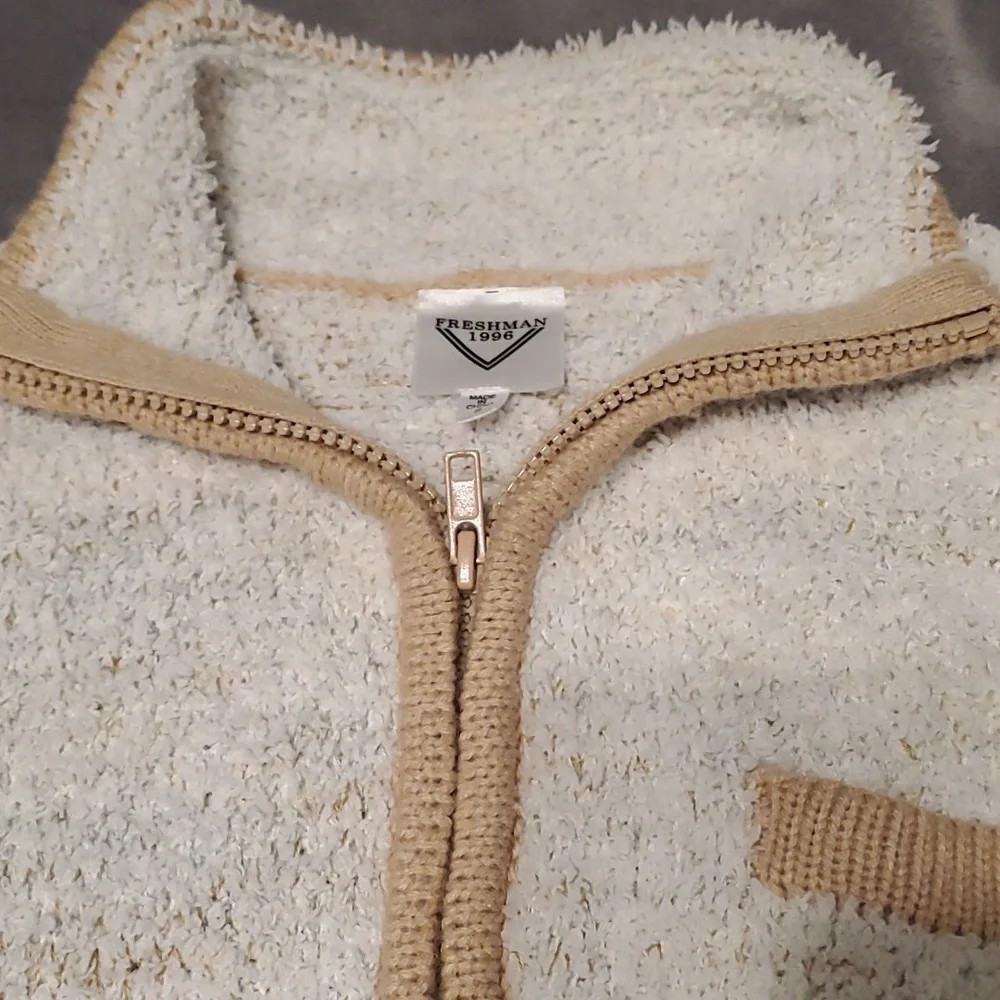 Women's Cropped Freshman 1996 Fuzzy Sweater S - Picture 4 of 6